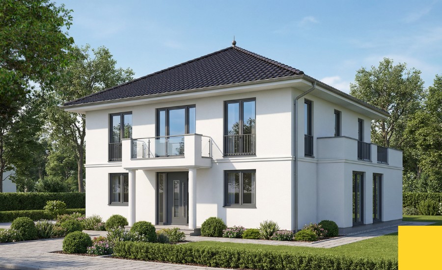 Die klassische Stadtvilla von ARGE-HAUS fasziniert durch eine zeitlose Eleganz und spiegelt den gehobenen Anspruch ihrer Besitzer in beeindruckender Weise wider.