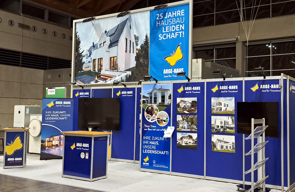 Vom 27. bis zum 29. September öffnet die RoBau in Rostock ihre Türen, und wir von ARGE-HAUS sind mit einem eigenen Messestand dabei!